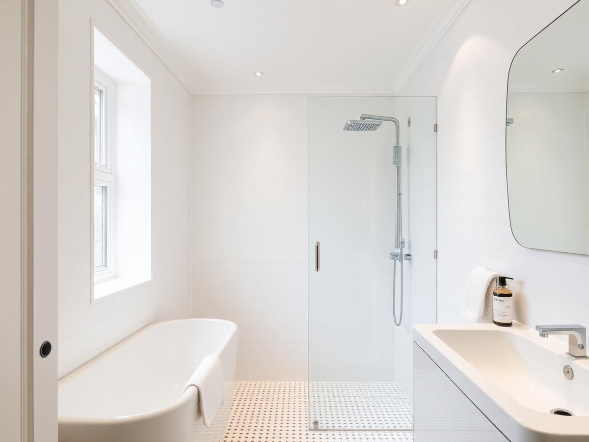 Modern bathroom in a Lumvale Stays home