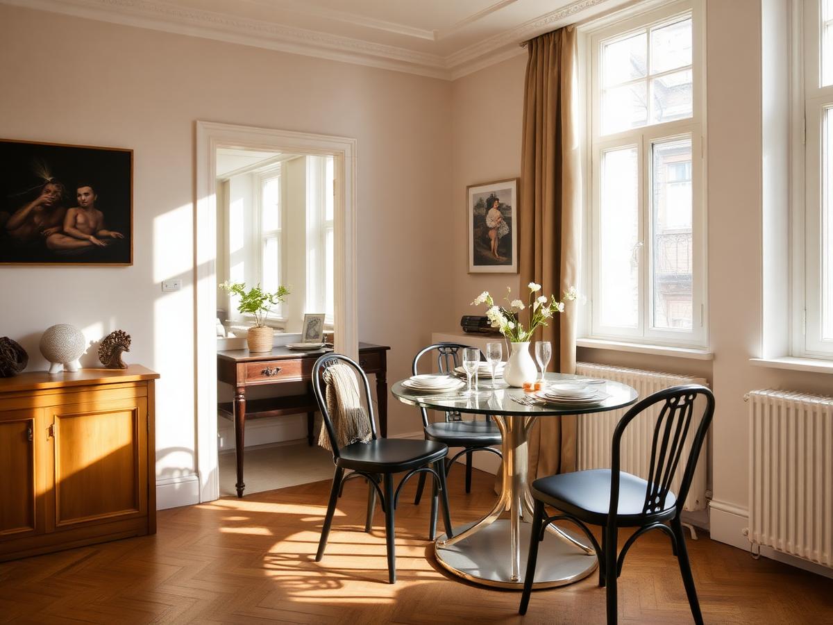 Dining space in a Lumvale Stays property