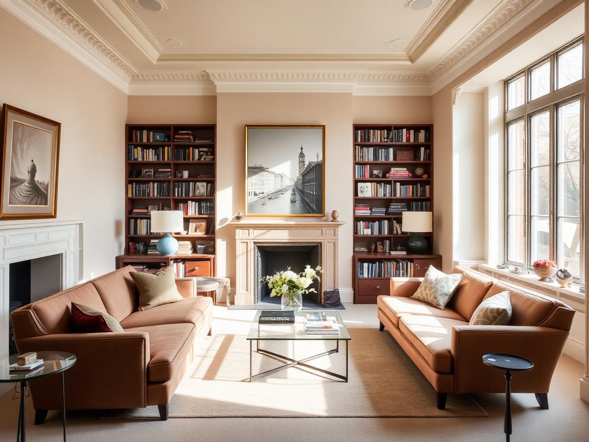Comfortable lounge in a Lumvale Stays apartment